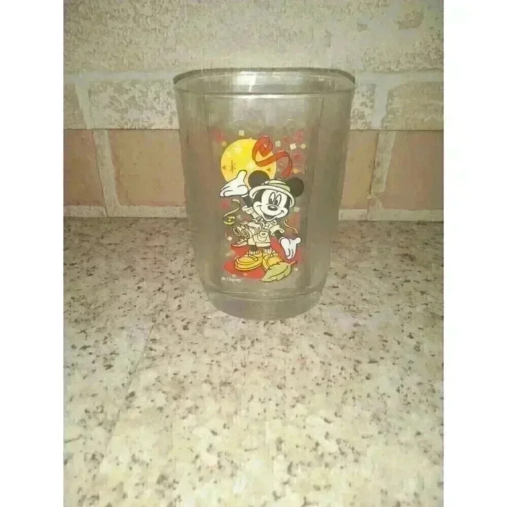 Walt Disney World McDonalds Mickey Mouse 2000 Celebration Square Glass VTG